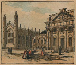 Cambridge Print, c1910: Gothic and Neoclassical Landmarks
