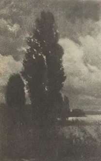 Framed Print : Poplars and Clouds Print, 1906 Framed Print : Poplars and Clouds Print, 1906