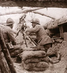 Heritage Images Print: Camouflaged Machine Gun, 1914-1918