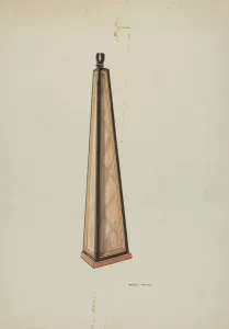 Albert Pratt Ecclesiastical Candlestick Print, c. 1939