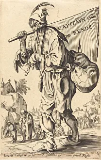 Jacques Callot Etching Prints: Captain of the Barons. Creator: Unknown