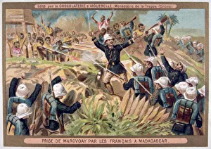 The Capture of Marovoay by the French, Madagascar, 19th-20th century The Capture of Marovoay by the French, Madagascar, 19th-20th century