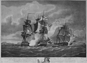 Capture of the Resistance and the Constance c1798. Artist: Nicholas Pocock Capture of the Resistance and the Constance c1798. Artist: Nicholas Pocock