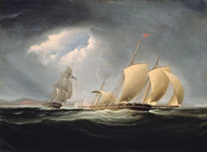 Tripoli Collection: Capture of the Tripoli by the Enterprise, 1806 / 12. Creator: Thomas Birch