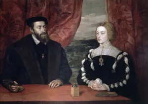 Carlos I (1500-1585) King of Spain with his wife Carlos I (1500-1585) King of Spain with his wife