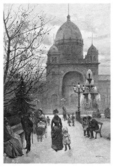 The Carlton Gardens, Melbourne, 1886.Artist: WJ Smedley The Carlton Gardens, Melbourne, 1886.Artist: WJ Smedley