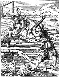 Carpenters, 16th century (1849). Artist: Jost Amman Carpenters, 16th century (1849). Artist: Jost Amman