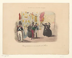 Anonymous Watercolour Paintings Prints: Cartoon on the production of ecclesiastical objects, early 19th century? Creator: Anon