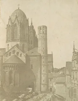 Catholic Cathedrals In Europe Prints: [Cathedral at Mainz], ca. 1852. Creator: Unknown