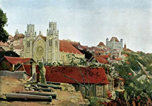 Catholic Cathedral, Palace of the Queen, late 19th century.Artist: Gillot Catholic Cathedral, Palace of the Queen, late 19th century.Artist: Gillot