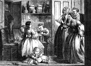 Victorian Era Poetry Prints: Caught!, 1860. Creator: Unknown. Caught!, 1860. Creator: Unknown