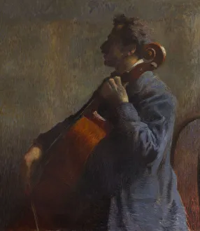 Cellist Print, Private Collection