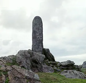 Celtic Cross Slab Print, Glencolumbkille