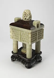 Qing Dynasty Fangding Censer Print