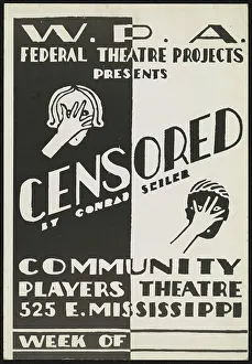 Black And White Drama Prints: Censored, [193-]. Creator: Unknown