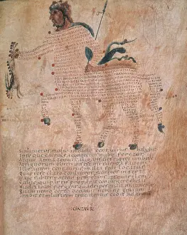 Medieval Mythical Creatures Prints: Centaur, 9th century. Creator: Unknown