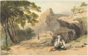 Hand Colored Lithograph Art Prints: Cervara. Creator: Edward Lear