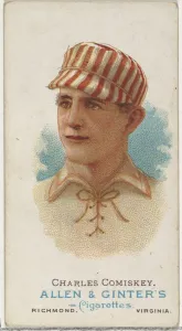 Lithograph Printing Techniques Prints: Charles Comiskey, Baseball Player, from Worlds Champions