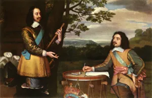 Charles I Dictating Dispatches to Sir Edward Walker, c1650, (1944). Creator: Unknown Charles I Dictating Dispatches to Sir Edward Walker, c1650, (1944). Creator: Unknown