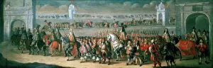 Charles II Processing from the Tower of London to Westminster, 22 April 1661. Artist: Dirck Stoop Charles II Processing from the Tower of London to Westminster, 22 April 1661. Artist: Dirck Stoop