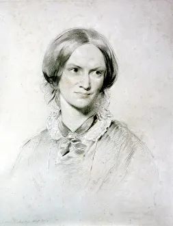 Charlotte Bronte, English novelist, 1850. Artist: George Richmond Charlotte Bronte, English novelist, 1850. Artist: George Richmond