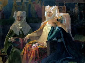 Elisabeth Sonrel's Idealized Scene, c1900-1950 Print