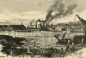 Chatham Dockyard Prints: Chatham Dockyard, 1898. Creator: Unknown