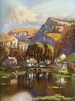 Cheddar Gorge, Somerset, 1924-1926.Artist: Louis Burleigh Bruhl Cheddar Gorge, Somerset, 1924-1926.Artist: Louis Burleigh Bruhl