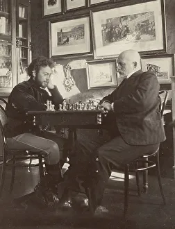 Chess Game Print, 1909: A Moment in Late Tsarist Russia