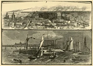 American Cityscapes 19th Century Prints: Chicago, 1874. Creator: Unknown
