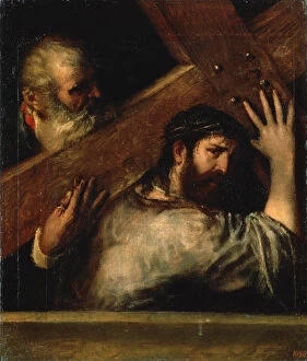 Suffering Collection: Christ Carrying the Cross, 1560s. Artist: Titian