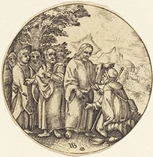 Black And White Christian Art Prints: Christ Consoling the Centurion. Creator: Unknown