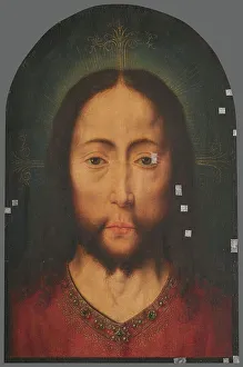 Male Portrait With Beard Prints: Christ, after Dirck Bouts. Creator: Unknown