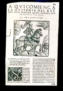 Chronicle of the Kings of Castile by Pedro Lopez de Ayala, beginning of the story Chronicle of the Kings of Castile by Pedro Lopez de Ayala, beginning of the story