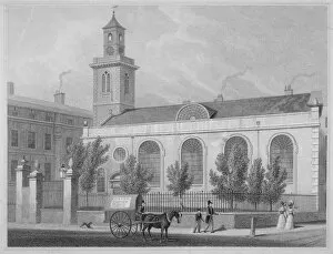 Aldermanbury Collection: Church of St Mary Aldermanbury, City of London, 1830. Artist: R Acon