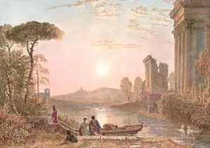 Charles Holme Editor Prints: Classical Landscape, (c1900). Creator: Unknown