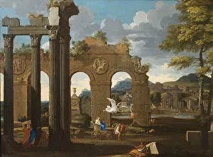 Heritage Art Oil Paintings Prints: Cleobis and Biton. Creator: Thomas Blanchet