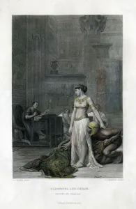 Images Dated 2010 March: 19th Century Print of Cleopatra and Caesar (Anthony)