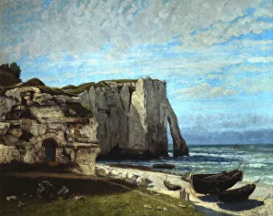 The Cliffs of Etretat Print after a Thunderstorm