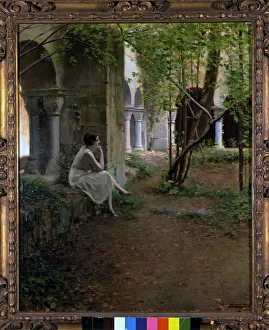 Cloister of Sant Benet de Bages, by Ramon Casas Cloister of Sant Benet de Bages, by Ramon Casas