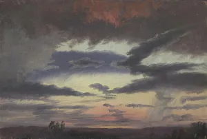 Romantic Era Oil Paintings Prints: Cloud Study, 1838. Creator: Knud Baade