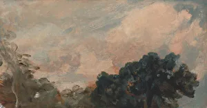 John Constable Print: Cloud Study with Trees, 1821
