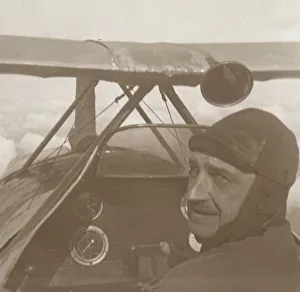 Early Air Transport History Prints: In the clouds at 1200 metres, c1914-c1918