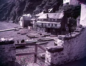 Colourful Coastal Scene Prints: Clovelly Harbour, Devon, c1955. Creator: Arthur Charles Kirby Ware