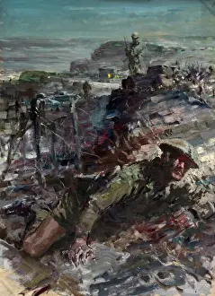World War II Battlefield Prints: Commando attack, between 1939 and 1946. Creators: Unknown, Central Office of Information