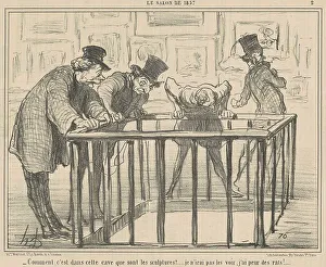 Print of 'Comment, c'est dans cette cave que...' by Honore Daumier
