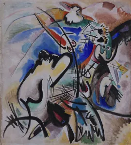 Wassily Kandinsky Paintings Prints: Composition, 1920. Creator: Kandinsky, Wassily Vasilyevich (1866-1944)