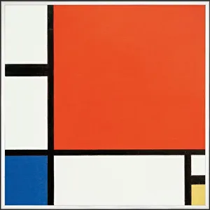 Prints of Composition with Red, Yellow, and Blue, 1930. Found in the collection of Kunsthaus Zurich Abstract Art Prints: Composition with Red, Yellow, and Blue Print (1930)