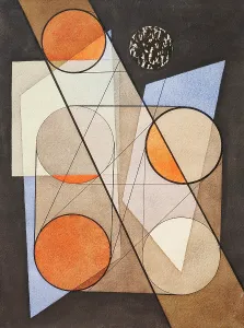 Hungarian Fine Art Images Prints: Composition with symmetrical circles, 1932. Creator: Moholy-Nagy, Laszlo (1895-1946)