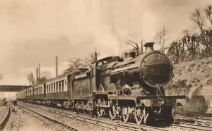 Vintage Railway Transportation Prints: Down Continental Pullman Limited Express, c1920s. Creator: Unknown